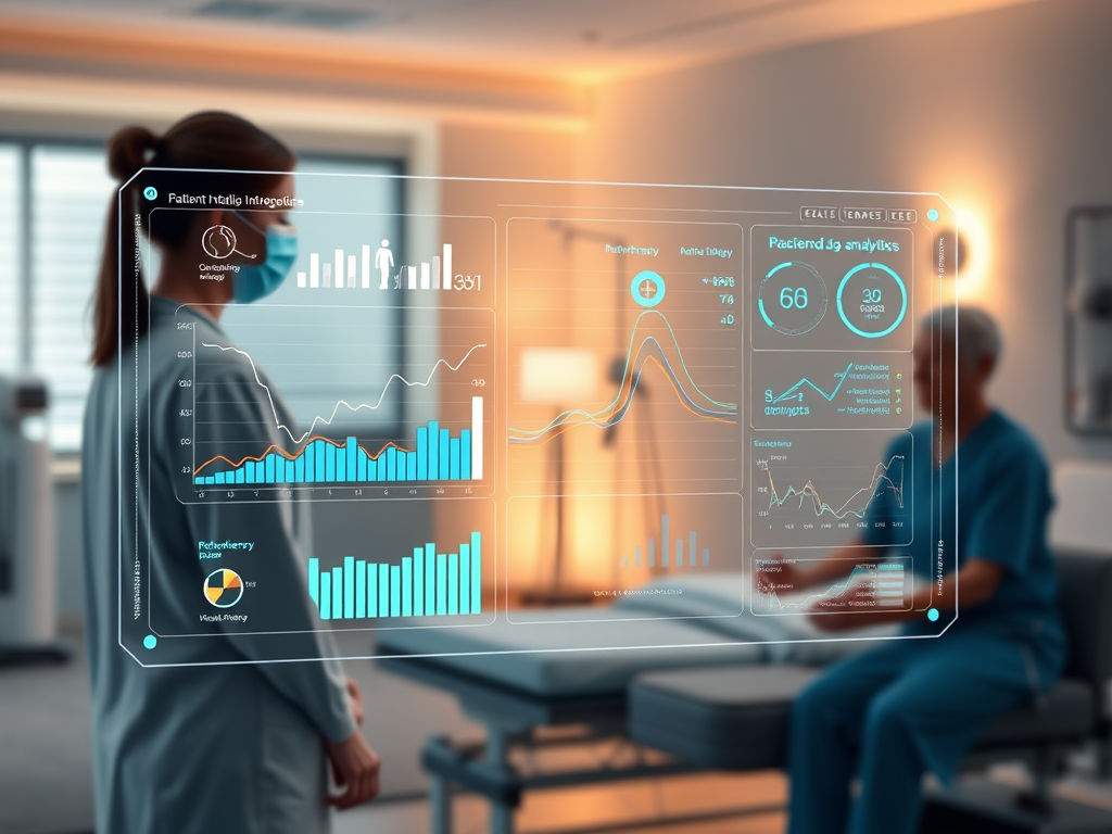 AI analyzes patient data to predict recovery.